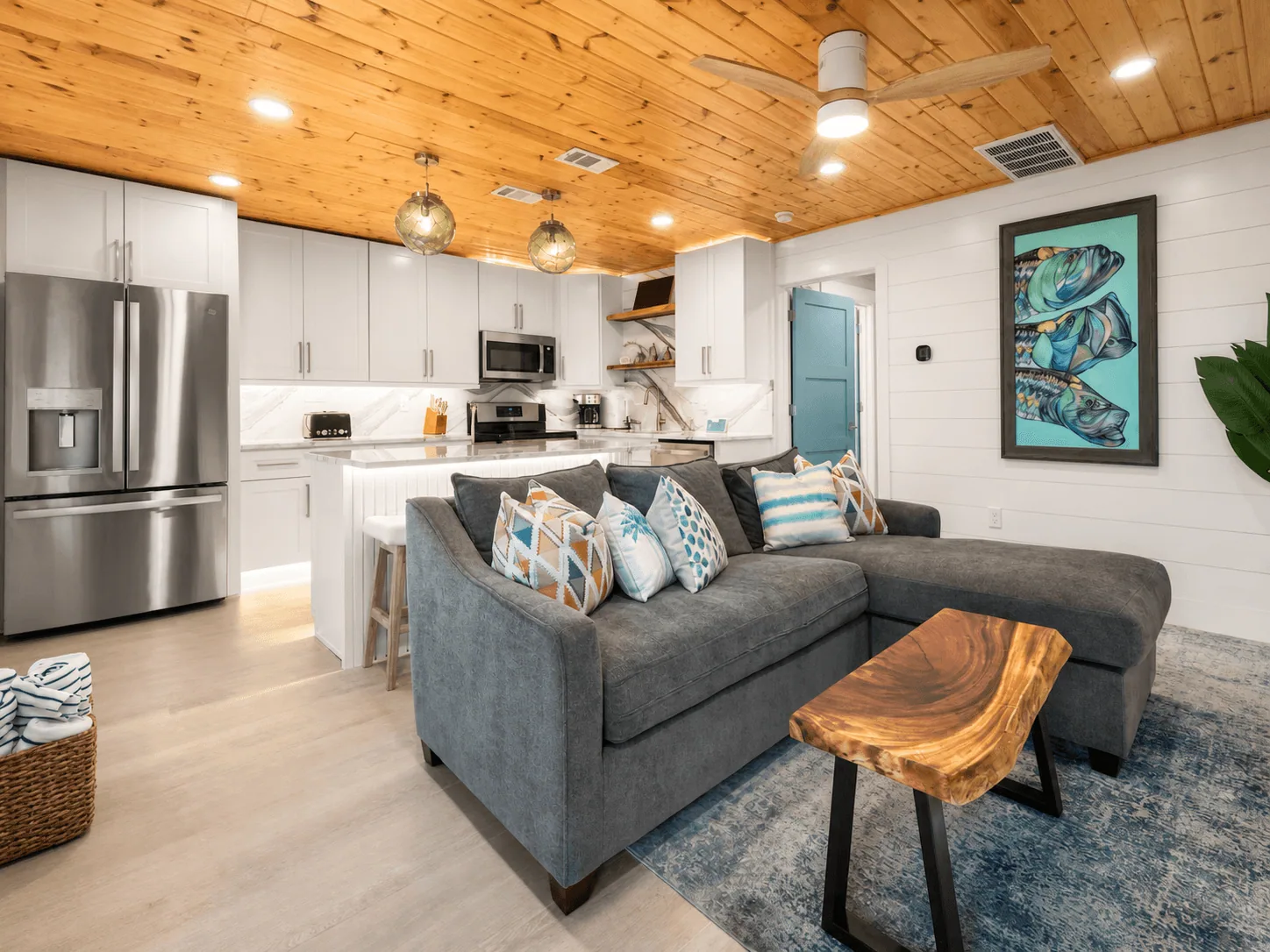 Perfect Beach Getaway — living room
